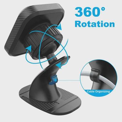 Dual-Axis Strong Magnetic Car Phone Holder for Air Vent & Dashboard Navigation