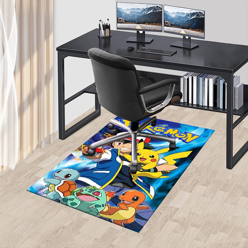 1pc Pokemon Adventure Carpet for Playroom Bedroom Living Room Sofa Home Decor,kids Game Area Rug Non-slip Floor Mat Y72972