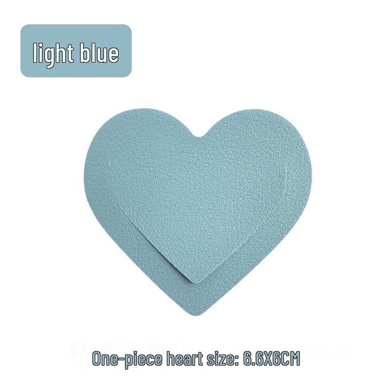 Customizable Heart-Shaped Leather Bookmark with PU Leather and Logo Personalization