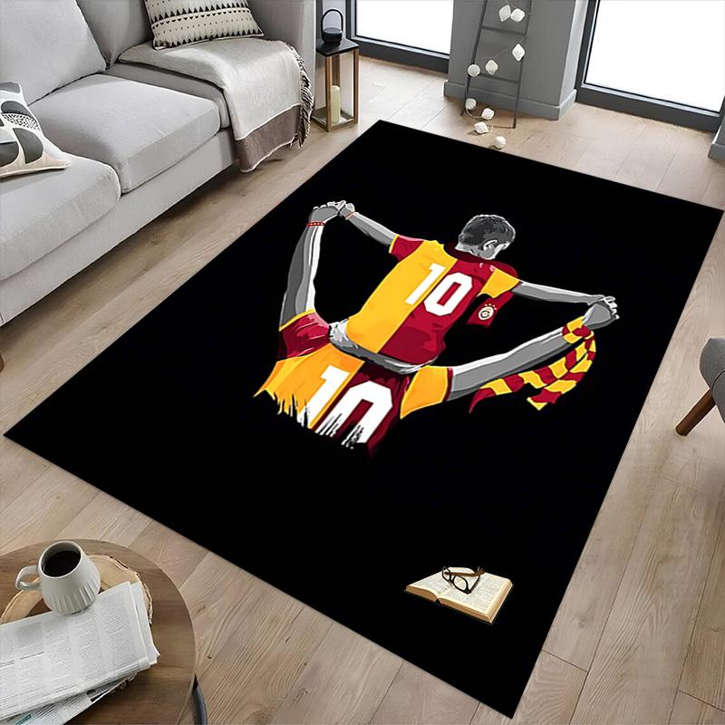 1PC Footballer, Scarf Extra Large Non-Slip Floor carpet, Office, family, bedroom, Studio - Large Area Rug Indoor Rugs, Vibrant Colors-A280