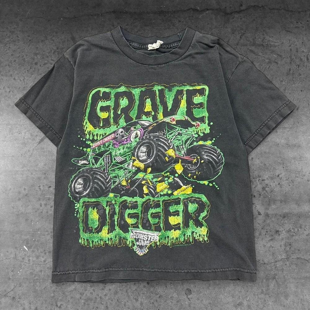 Vintage 2000’s Youth Monster Jam Grave Digger TShirt XXXL