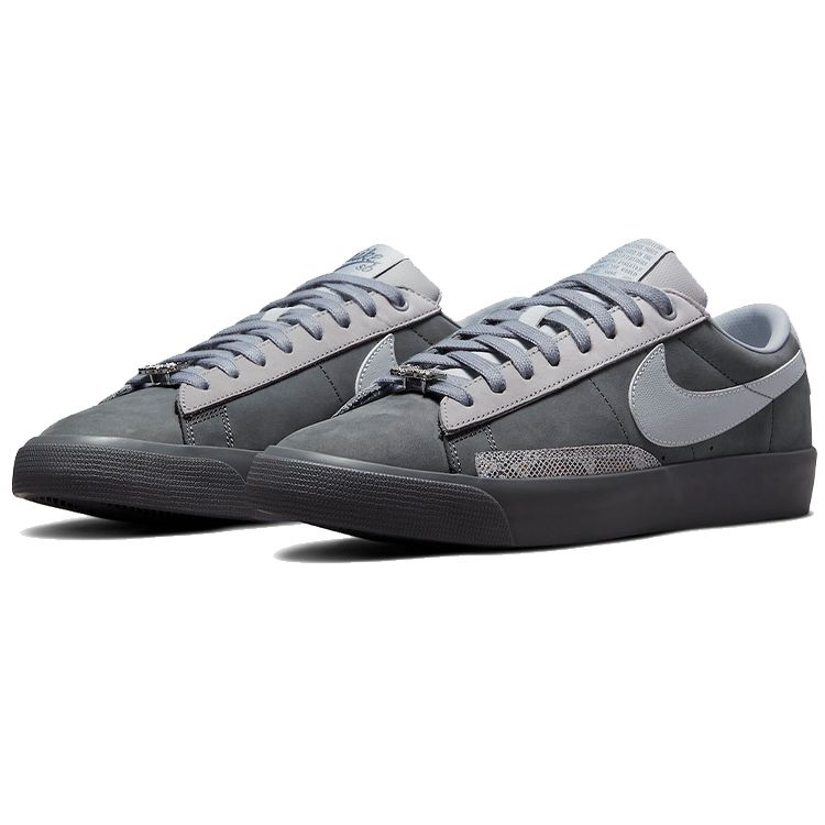 Forty Percent Against Rights x Nike Blazer Low SB Cool Grey Unisex-Sneaker Wolfsgrau DN3754-001