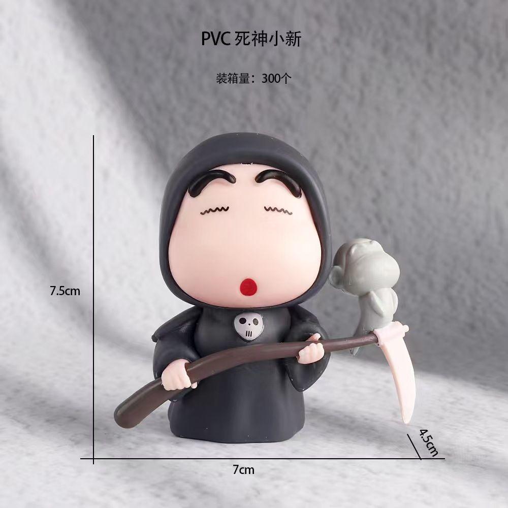 Crayon Shin Chan Anime Figures Characters Animation Desktop Bedroom Car Decoration Plaything Accessories Series Toys Birthday  Gifts Toy