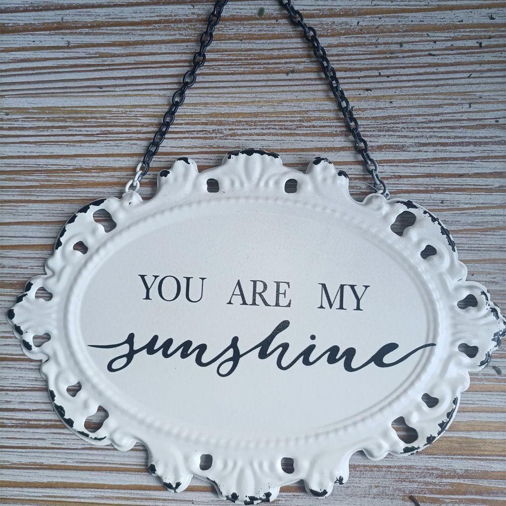 Iron Wall Hanging Retro Wall Decoration Pendant Doorplate Decoration Hanging  Shop