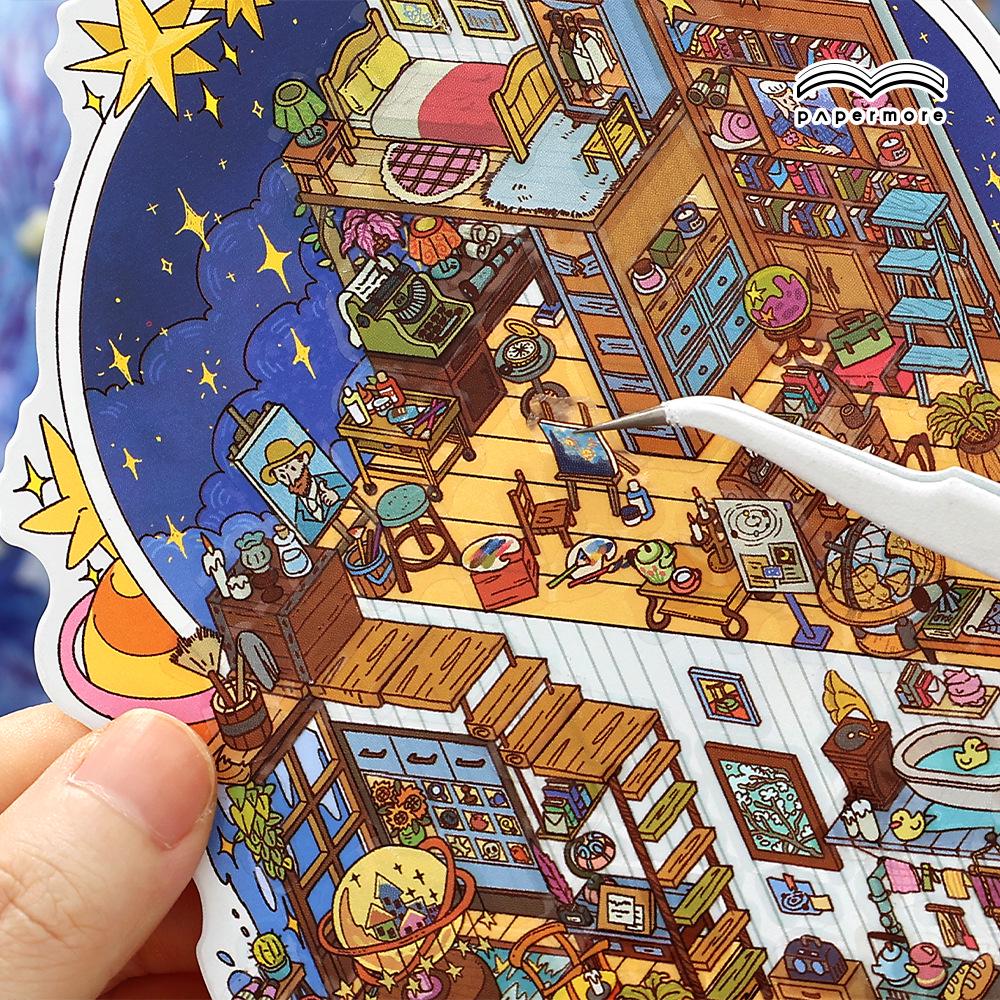 Jiji PaperMore 5th Series 2.5D Scenery Journal Stickers