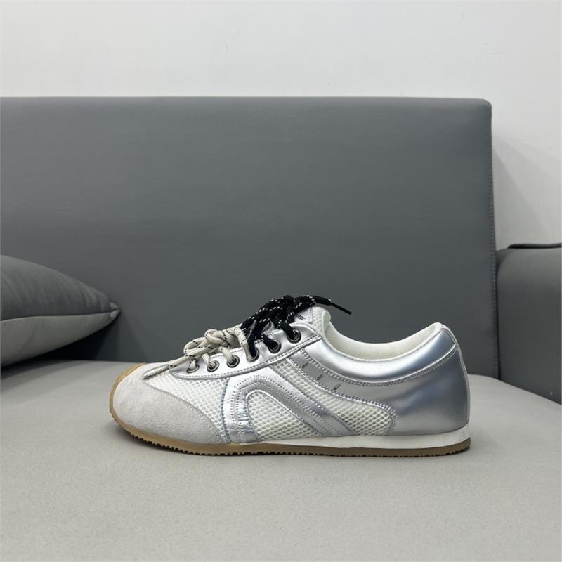 

Summer round head ugly cute mesh flat bottom comfortable sports and leisure middle help tide board bm 38 белый