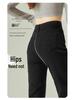 Women's High Waist Slimming Black Cigarette Jeans - Spring 2025 Collection, Stretch Cropped Straight Leg Pants