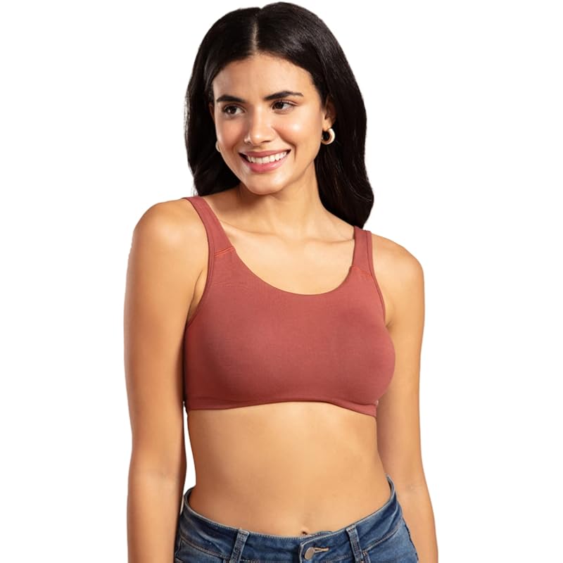 NYKD Soft Cup Easy Peasy Slip On Everyday Bra for Women, Wireless, Full Coverage, Support Shaper, Non Padded Sports Bra