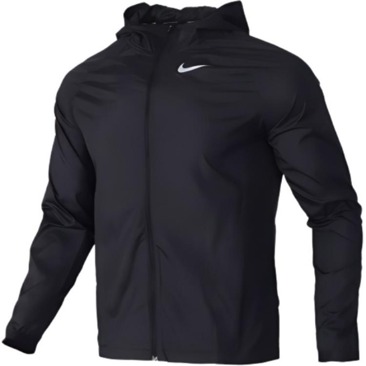 Nike Essential Hooded Water-Repellent Running Jacket Black BV4871-010