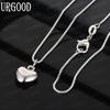 925 Sterling Silver Fashion Heart-Shaped Pendant Necklace - Exquisite Wedding Jewelry