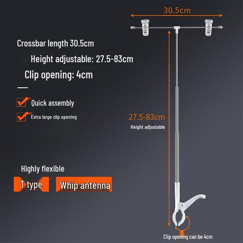 Reklam ve Tanıtım için Geri Çekilebilir T Şekilli Masaüstü Poster Standı.