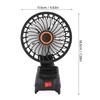 Worksite Fan Fit for DCB206 15W 2500RPM Portable Cordless Work Fan with 2 Charging Ports for Home Car Camping