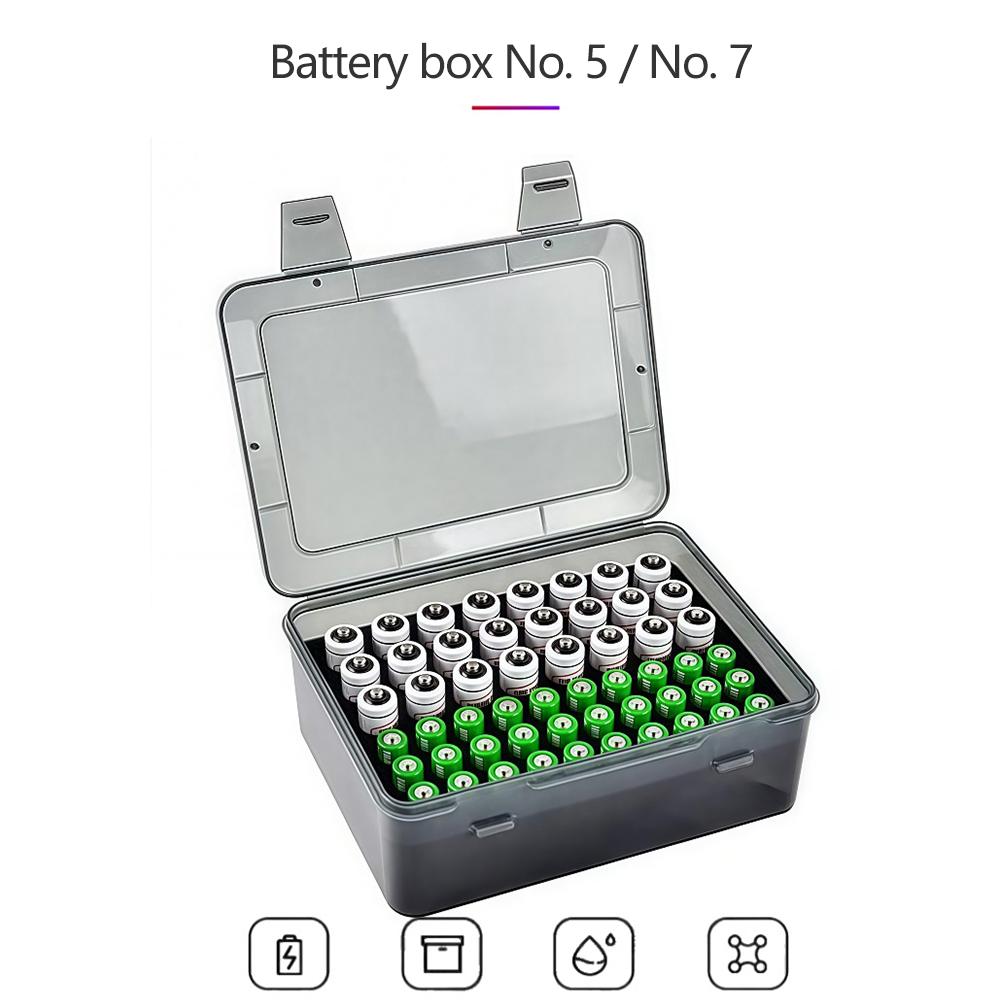 Batterie Aufbewahrungsorganizer Halter Fassung für 72 AA AAA Batterien, Batteriebox Koffer Garagenbehälter Heimschubladenorganisation Spender