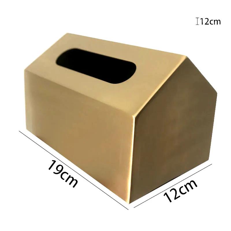 European Living Room Magnetic Paper Napkin Organizer Home Decoration Tissue Box Cover Metal Gilded Bird Decorative Tissue Holder