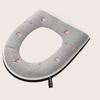 Toilet Seat Cover Soft Stretchable Non-Slip Washable Pad Round Elongated Square Toilet Seat Mat Wrinkle Resistant Toilet Seat