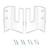 2 Pairs Skateboard Display Rack Acrylic Wall Stand Fixed Holder Skateboards Storage Holder