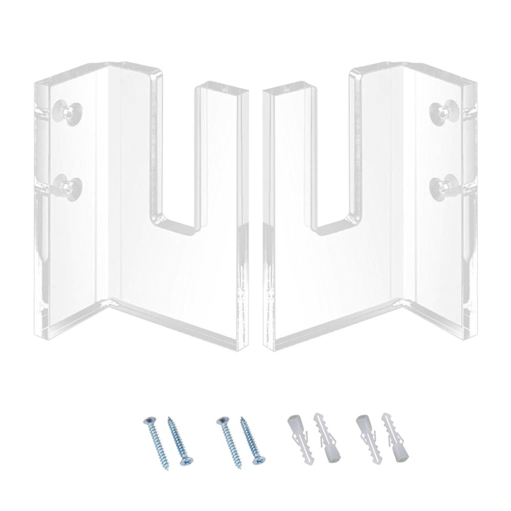 2 Pairs Skateboard Display Rack Acrylic Wall Stand Fixed Holder Skateboards Storage Holder