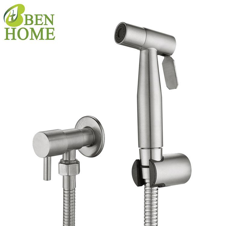 304 Stainless Steel Hand Shattaf Toilet Bidet Spray and Bathroom Bidet Spray Shower With Bidet Faucet