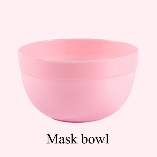 9Pcs Plastic DIY Mask Bowl Brush Spoon Stick Soaking Spray Bottle Face Puff Set