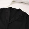 2 Pcs/Set Women Shirt Pants Set Homewear Suit Loose Lapel Long Sleeve Loose Solid Color Single-breasted Wide Leg Straight Soft