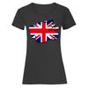 United Kingdom Flag Abstract Womens T-Shirt British Pride Tee