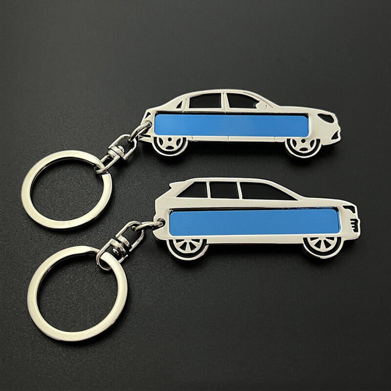 Car Keychain Keyring with Engraved Text for Passenger Car SUV DD-13232