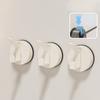 3pcs Strong Suction Cup Hook Not Drill & Rustproof Wall Hook Easy Installs Suction Hook Hangers for Bathroom & Kitchen