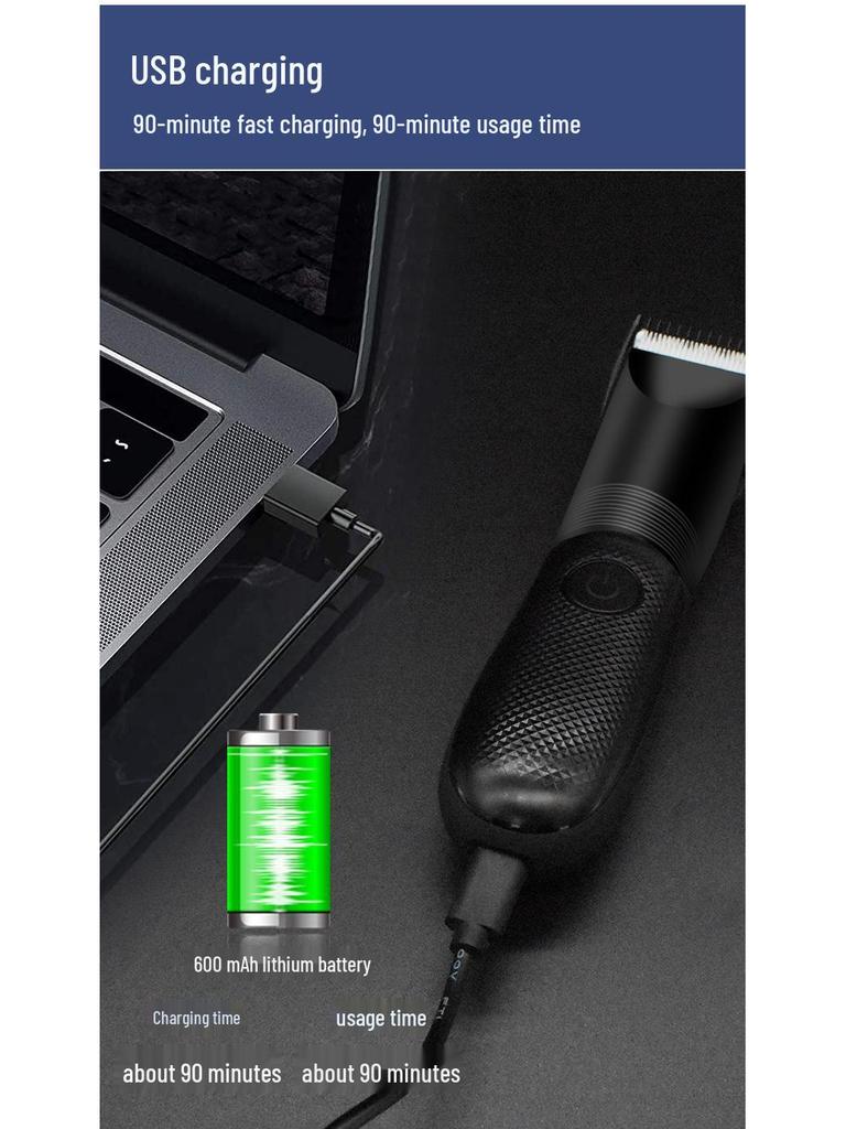 Men's Electric Body Hair Trimmer for Chest, Legs, and Private Parts