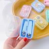 2-piece Portable Nail Clipper and Nail Clipper Set Non-slip Metal Small Nail Trimmer with Cartoon Storage Box Perfect Gift