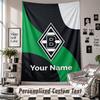 Wall Hanging Tapestry With Custom Name & Text, Borussia Mönchengladbach Decorative Tapestry For Bedroom