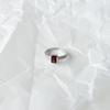 Серебряное кольцо с натуральным гранатом 1.477ct, вес изделия 2,64 гр (2152040)