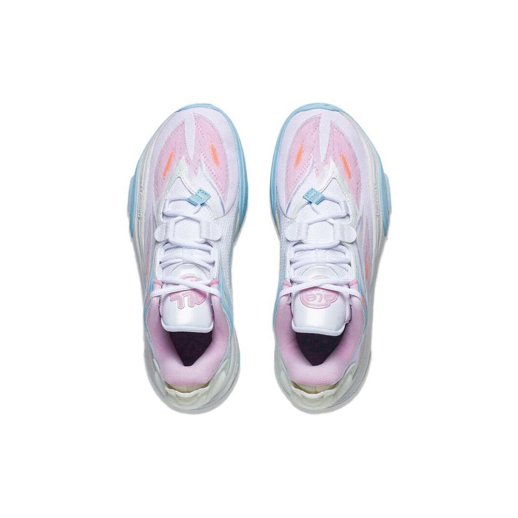Li Ning All City 11 V2 Kids & Youth Basketball Shoes Men's Low Top White Blue Pink ABPT067-2