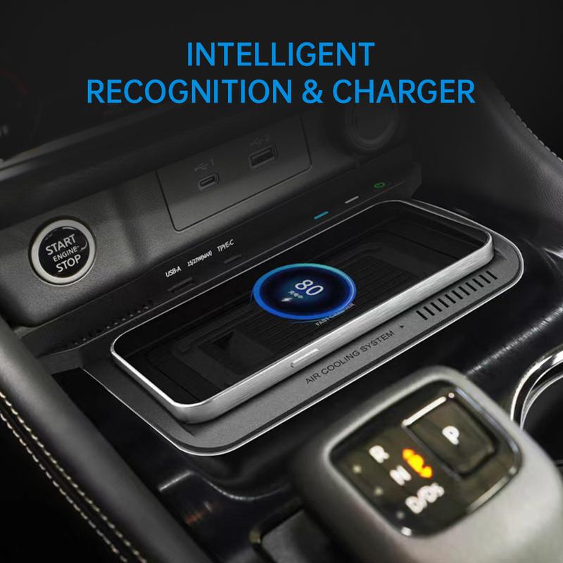 Car Wireless Charger For Nissan X-Trail T33 2021-2025 Accessories15w Fast Mobile Phone Charging Plate Adapter Interior Parts