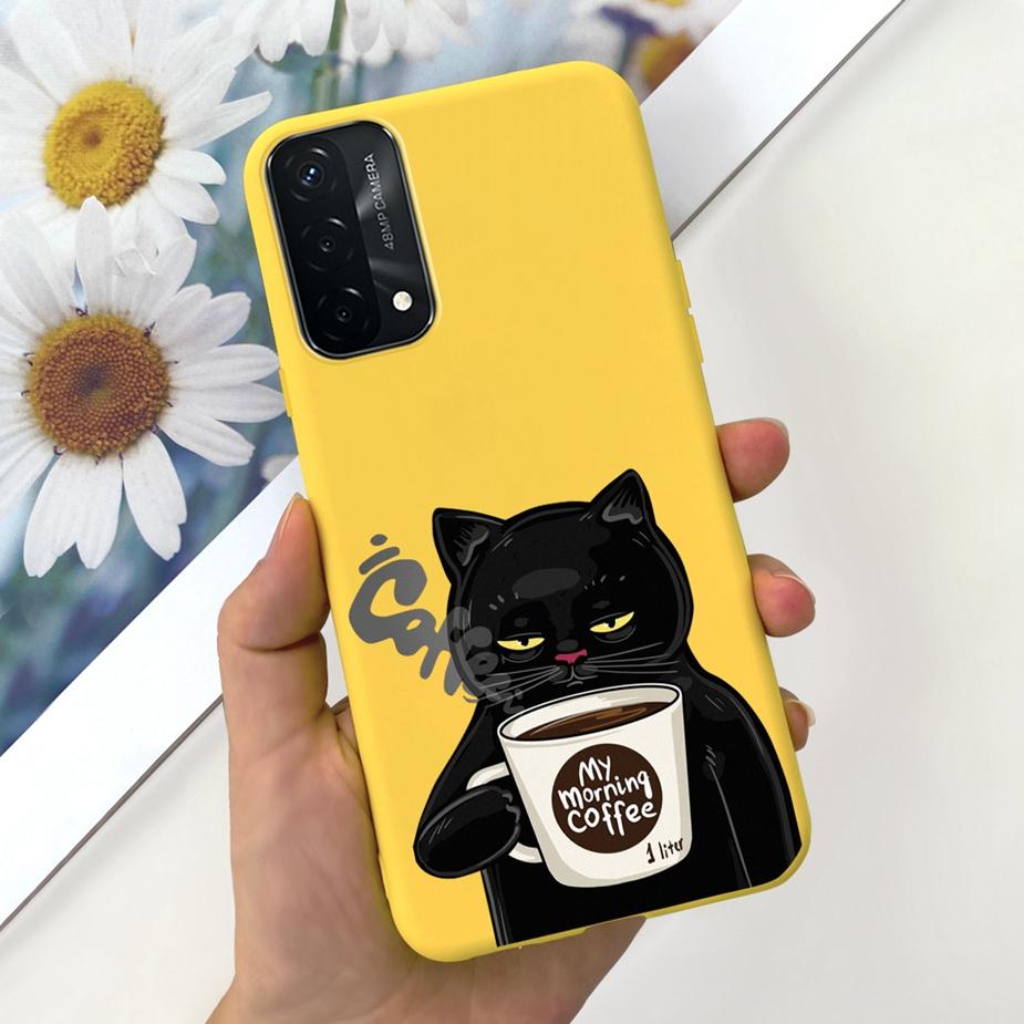 For Oppo A74 4G Case Oppo A54 A94 Cute Fashion Panted Cover Soft TPU Phone Case For Oppo A94 A 54 74 OppoA54 OppoA94 Fundas Capa