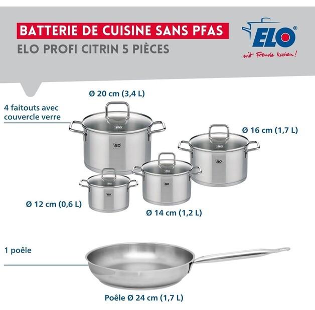 Набор сотейников ELO Citrin, 5 предметов