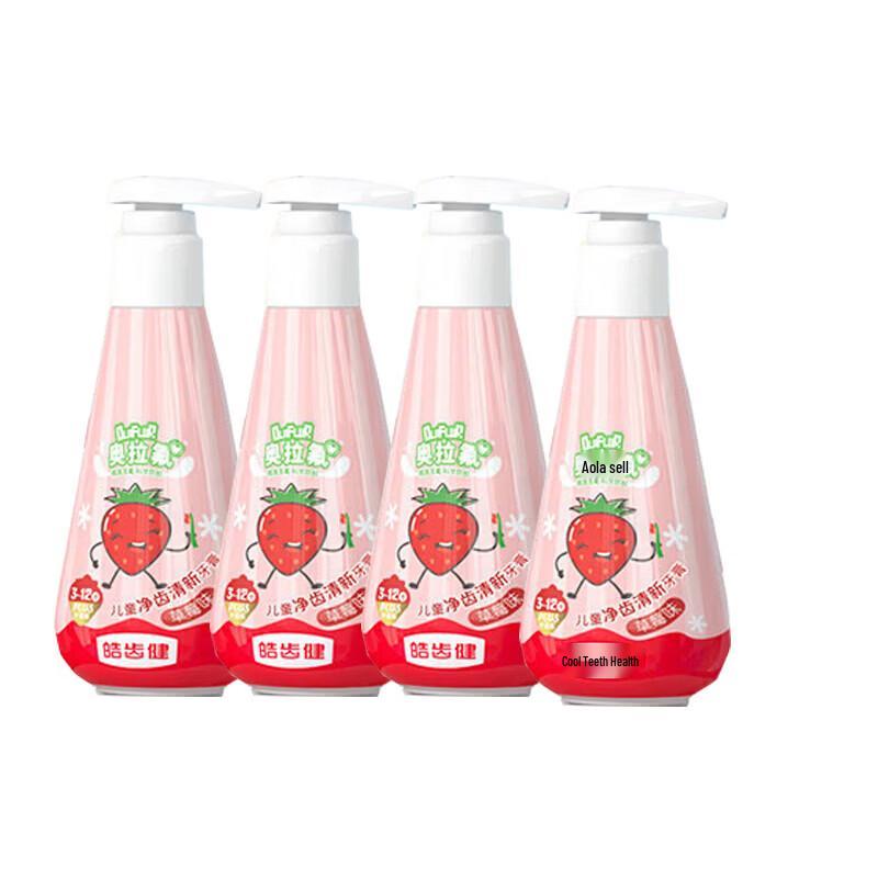 

Hosjam Children s Gentle Anti-Cavity Toothpaste, 4 x 120g