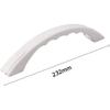 9-inch RV Cargo Trailer Door Handle Bar Accessory for Easy Grip, White Curved