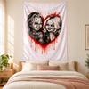 Chucky with Tiffany Tapestry highquality for decorating living room bedroom dorm walls ideal as bedroom wallart orholiday gift