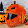 Cartoon-Plüsch Halloween Kürbis Motorradhelm-Abdeckung, Lustige Schutzkappe für Weihnachts-Motorradzubehör