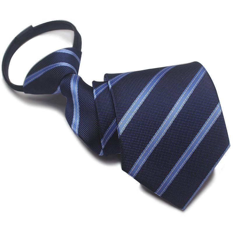 Mens Business Polyester Tie With Arrow Design And Zipper Closure For Office