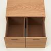 MUJI Stacking Chest Width 37 X Depth 28 X Height Half 2 Drawers Oak Veneer 12381129 18.5cm
