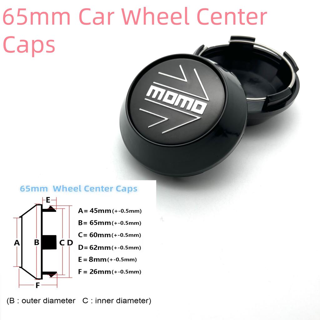 4 pièces 60mm 64mm 65mm Cache-moyeu de roue de voiture Capuchons hauts Adaptés 45mm MOMO Flèche Emblème Badge Autocollants Style Accessoires Auto