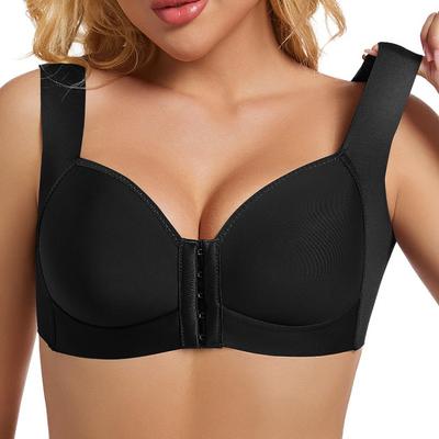 Front-Closure Wire-Free Bra: Lifts & Supports, Perfect for Small Chests, Anti-Sagging, Women's Comfortable Fit.