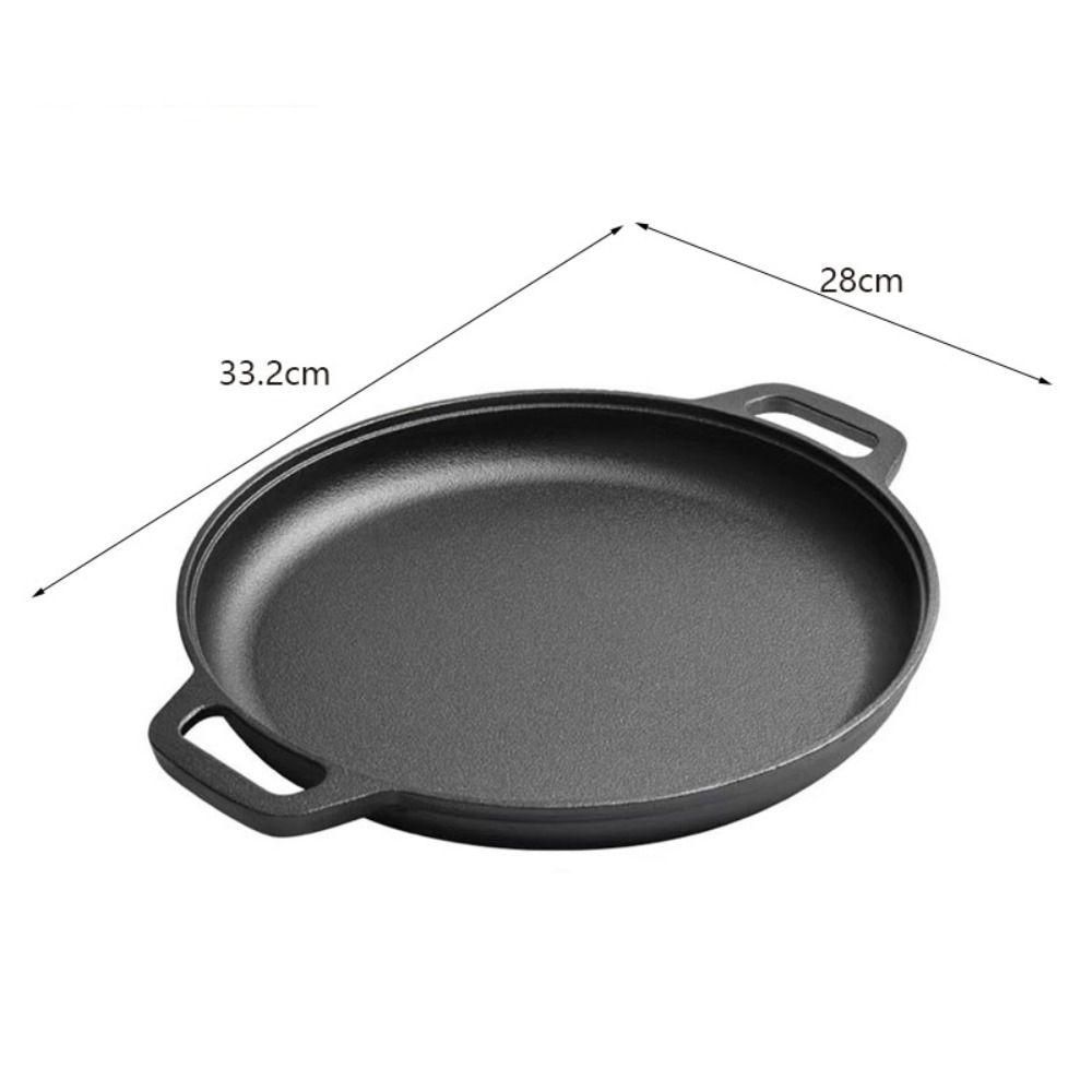 Unbeschichtete Bratpfanne Vertiefte Bratpfanne Multifunktionale Pfannkuchenpfanne BBQ