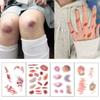 1/4PCS Lasting Cosplay Arm Ankle Scar Tattoo Stickers Realistic Fake Tattoo Scar Tattoo Sticker