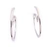 Les Trésors De Lily [J8995] - Silver 'Choregraphie' Hoop Earrings Ø 35 Mm
