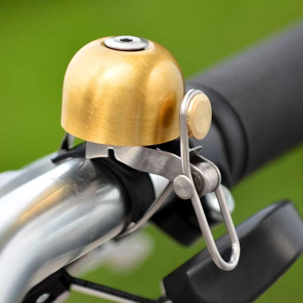 

Steel Copper Mountain Bike Handlebar Ring Bike Gadgets Cycling Warning Alarm Bike Accessory Black