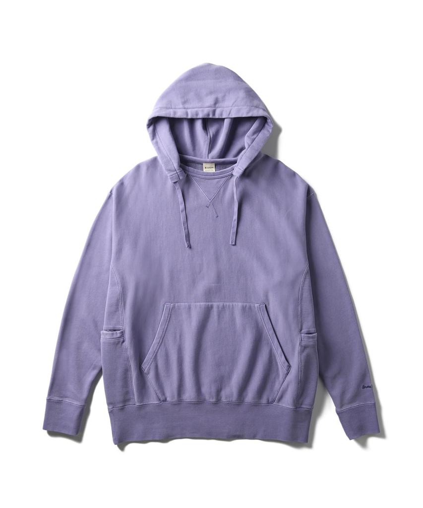 Snow Peak Garment Dyed Hoodie and Size L SW-25AU013, Men's Women's, Purple,