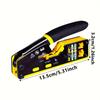 8P6P Multi-Function Dual-Use Network Cable Crimper, CAT6 Pass Through Ez Crimping Tool, Cat5e Cat6 Rj45 Rj11 LAN Phone Crimp Pliers