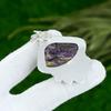 Natural Russian Charoite 925 Sterling Silver Engagement Trendy Pendant Jewelry